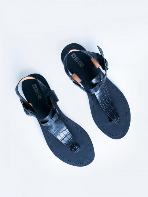 Big Star Sandals Shoes 207791 Black SkÃra naturalna-906 39