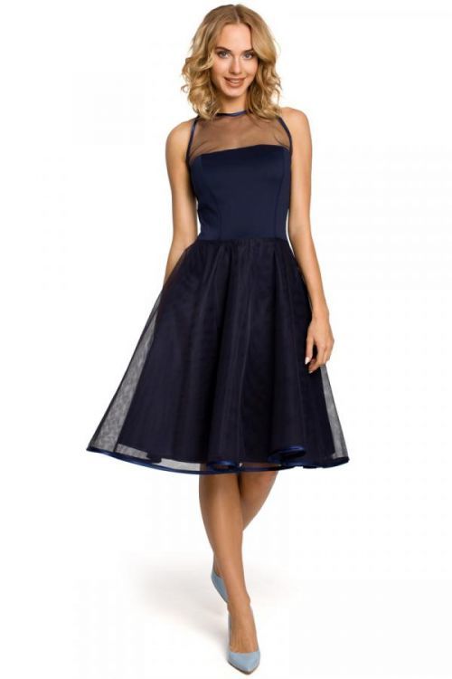 Made Of Emotion Dress M148 Navy Blue L