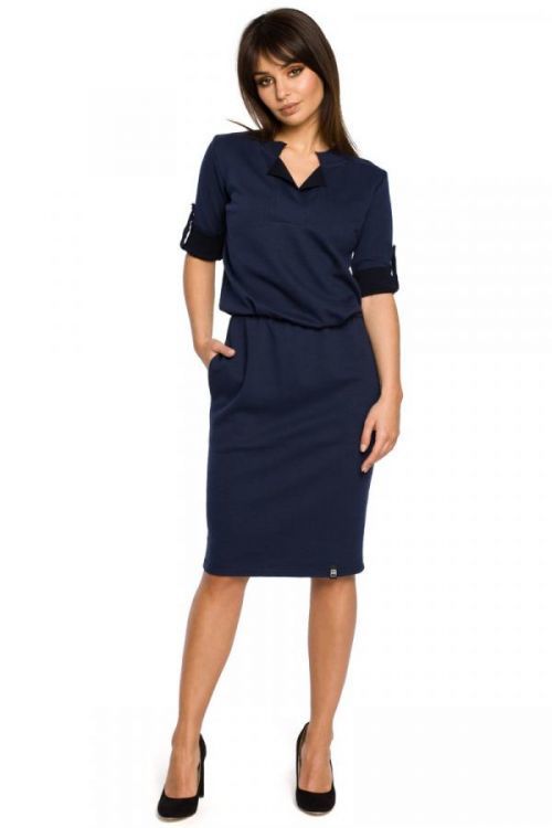 BeWear Dress B056 Navy Blue L