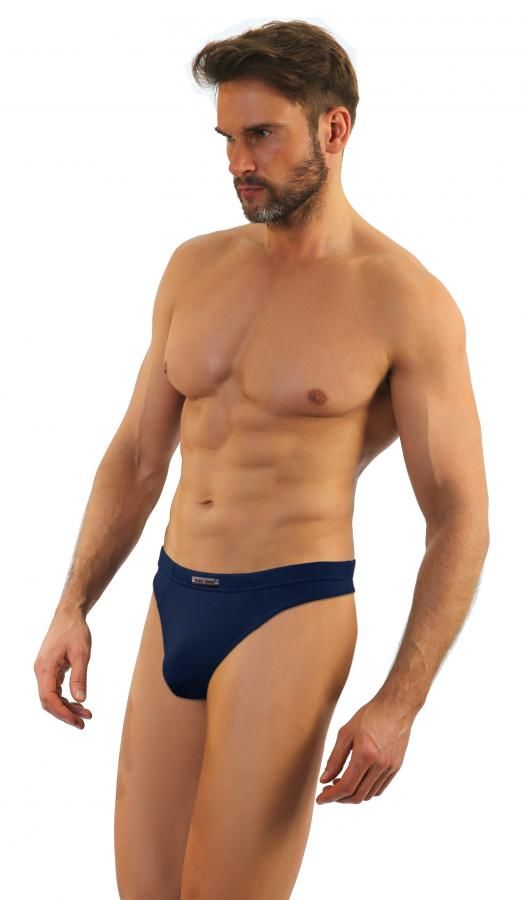 Sesto Senso Men Bold Thongs Comix Navy Blue M