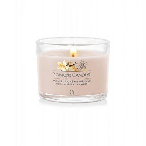 Yankee Candle Votívna sviečka v skle Vanilla Creme Brulee 37 g
