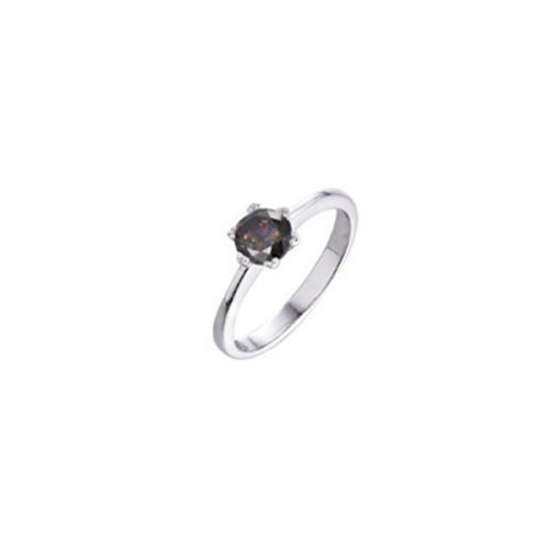 Brilio Silver Elegantný strieborný prsteň s topazom Mystic Stone SR05733B 50 mm