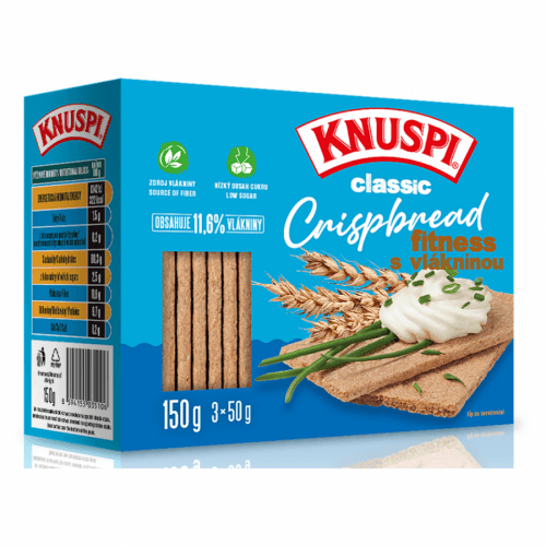 KNUSPI Crispbread fitness s vlákninou 150 g