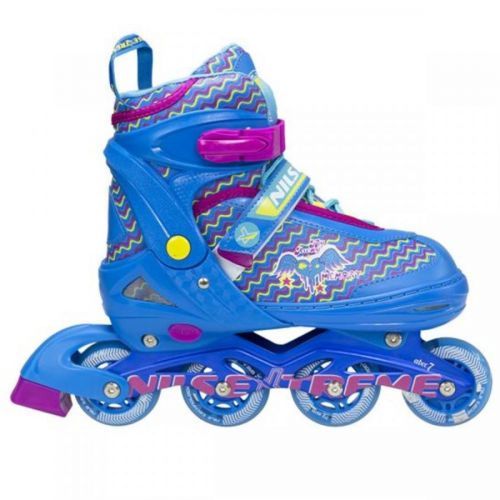 Detské kolieskové korčule NILS Extreme NJ 4613 modré - vel. M (34-37)