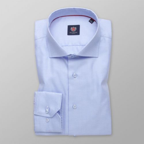 Pánska košeľa slim fit svetlomodrá s pepito vzorom 13403