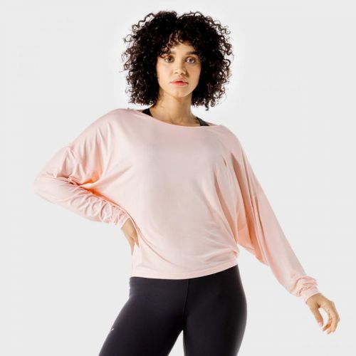 SQUATWOLF Dámske Tričko Batwing Top Peachy Keen Marl  XS