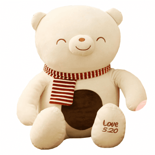 Měkký plyšový medvěd, smetanový, ARALTO