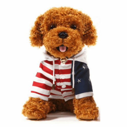 Plyšový pejsek, hnědá, 50cm, AZOR