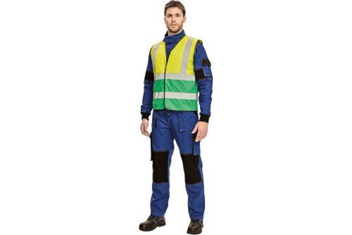 LYNX DUO vesta oranžová/navy M