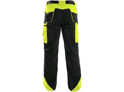 Kalhoty do pasu CXS SIRIUS BRIGHTON, černo-žlutá, vel. 68