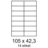 Etikety 105x42,3mm 14etiket na archu 100listů Labels
