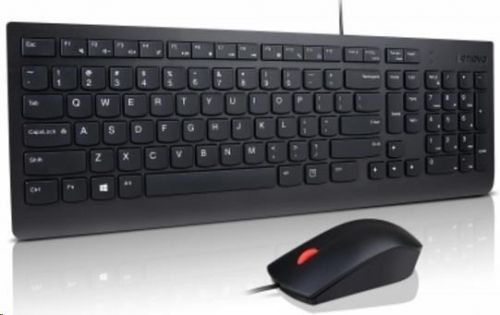 LENOVO klávesnica Essential Wired USB Keyboard + Mouse Set - USB, čierna