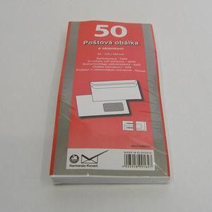 Obálka DL okno samolepící 50ks ve folii