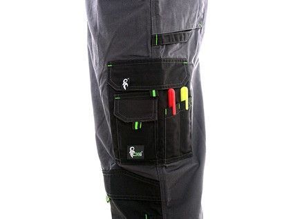 Kalhoty do pasu CXS SIRIUS NIKOLAS, pánské, šedo-zelené, vel. 54