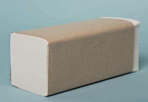 Ručníky pap. Z-Z 2vrs. bílé 100% celuloza 25x21mm 20x150ks=3000ks 0094