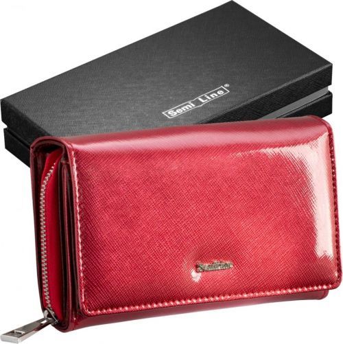 Semiline RFID Leather Wallet P8237-2 Red 15,5 cm x 4,3 cm