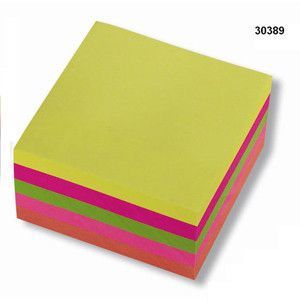 Bloček samolepící 76x76mm fluor 5x80