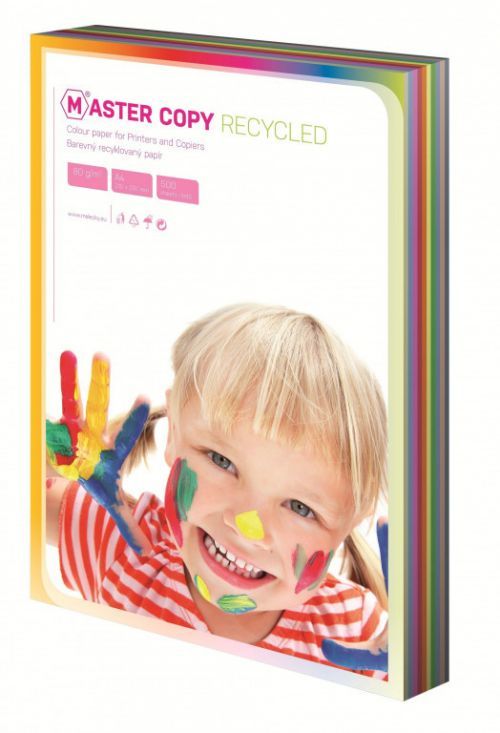 Papír Master A4 Eko print colour duha 10 barev 500 listů