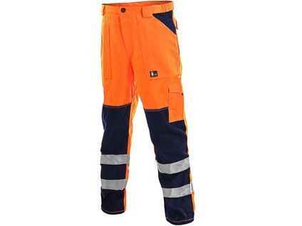 Kalhoty CXS NORWICH, výstražné, pánské, oranžovo-modré, vel. 50