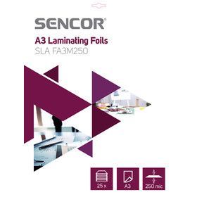 SLA FA3M250 Fólia A3 250mic 25ks SENCOR