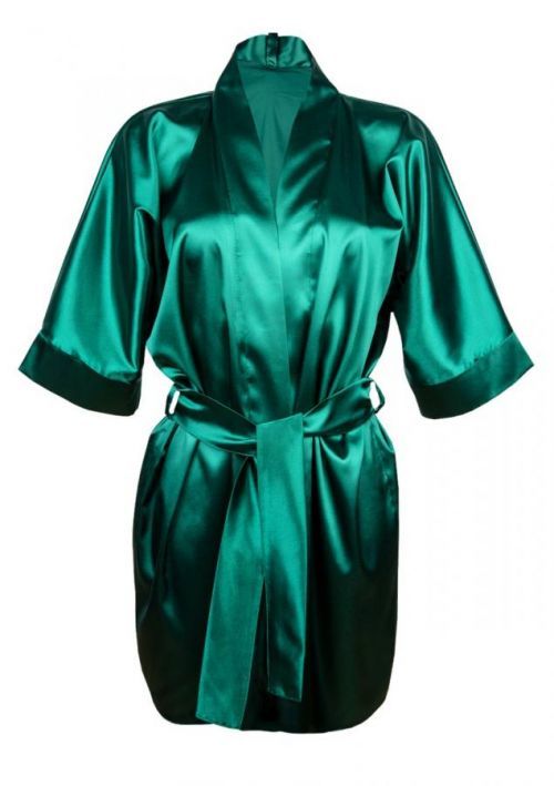 DKaren Plus Size Housecoat 90 Green 3XL zelená