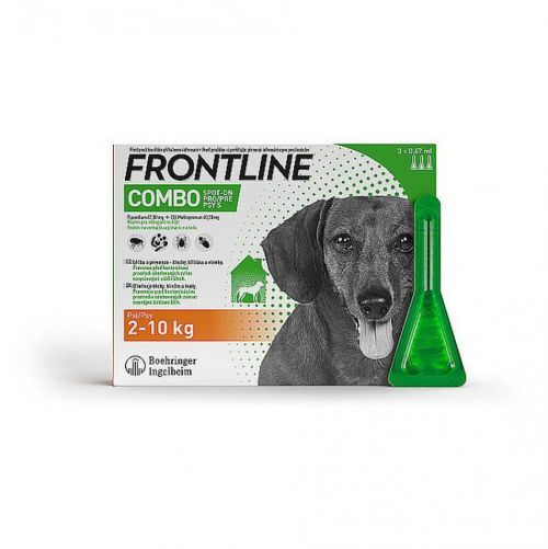 FRONTLINE Combo Spot-On pre psy S (2-10 kg) 3x0,67 ml