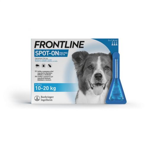 FRONTLINE Spot-On pre psy M (10-20 kg) 3x1,34 ml