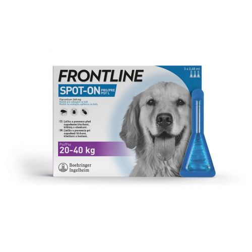 FRONTLINE Spot-On pre psy L (20-40 kg) 3x2,68 ml