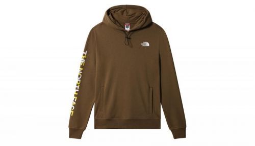 The North Face M Hoodie Graphic Military olive hnedé NF0A5IG637U1