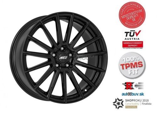 AEZ Atlanta black 8.00x18 5x108.00 ET42