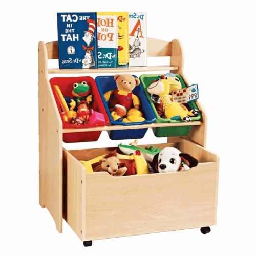 Organizér na hračky, přírodní / vícebarevná, MAISIE