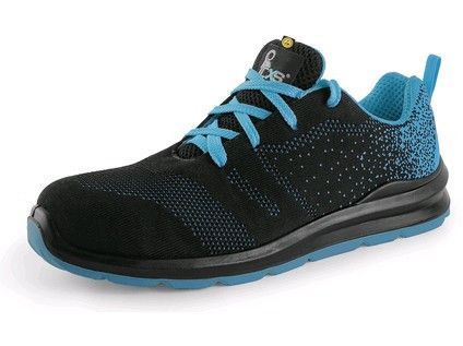 Obuv poltopánka CXS TEXLINE SILBA S1P ESD, čierno - modrá, vel.39