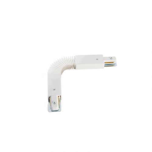 Verstelbaar koppelstuk voor 1-fase rail wit