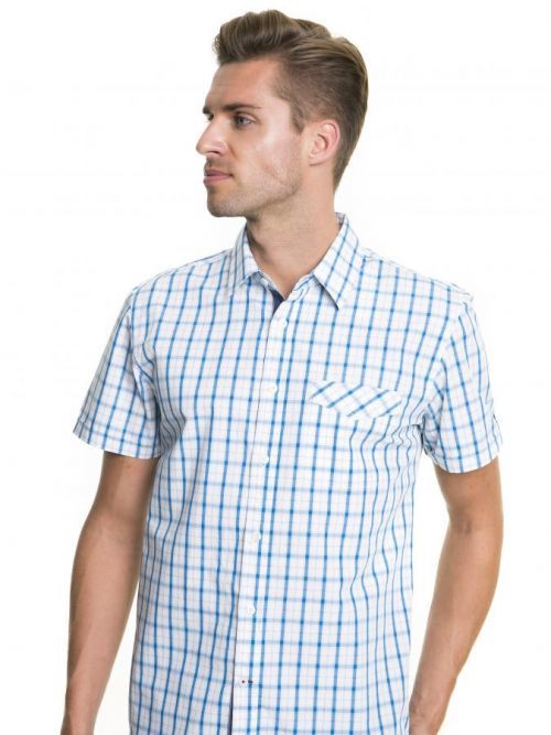 Big Star Shortsleeve Shirt 141658 Blue-422 M