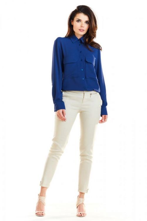Awama Shirt A260 Navy Blue M