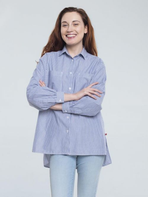 Big Star Longsleeve Shirt 145703 Navy Blue-424 XS