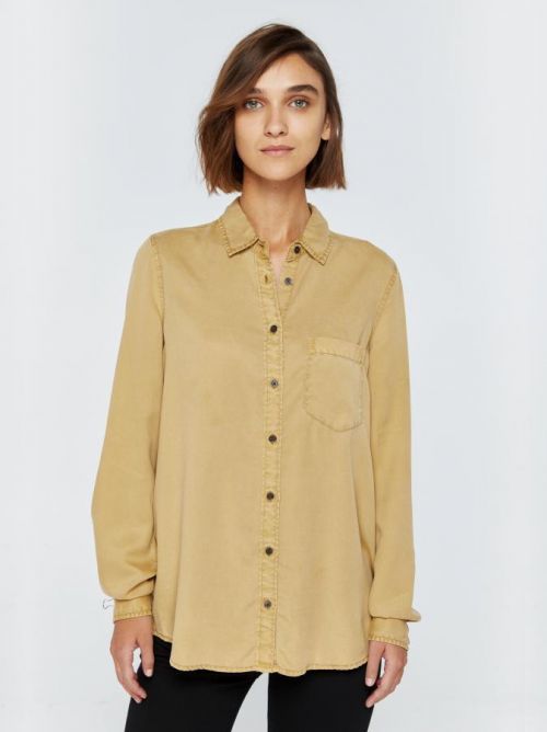 Big Star Longsleeve Shirt 145731 Gold-801 XS