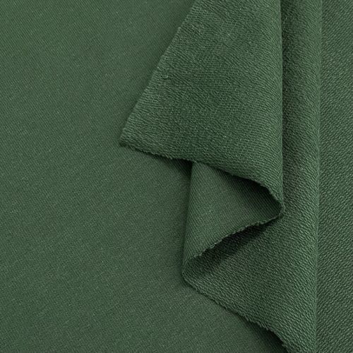 Teplákovina GOTS dark forest green