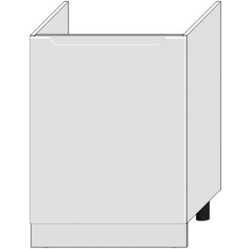 Kuchynská skrinka Zoya D60zl Pl Biely hrášok / Biely