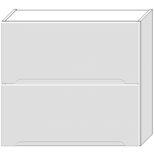 Skrinka do kuchyne Zoya W80grf/2 Biely hrášok / Biely