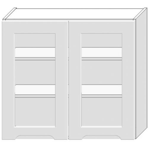 Skrinka do kuchyne Zoya Ws80 Biely hrášok / Biely