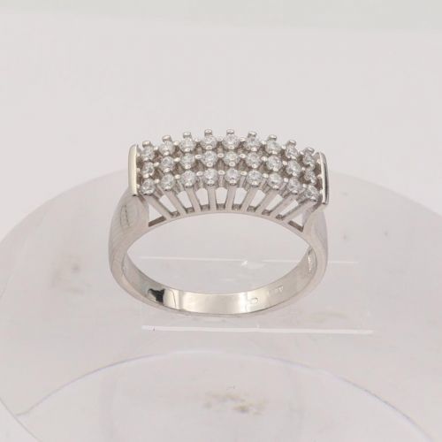 Strieborný prsteň 86075