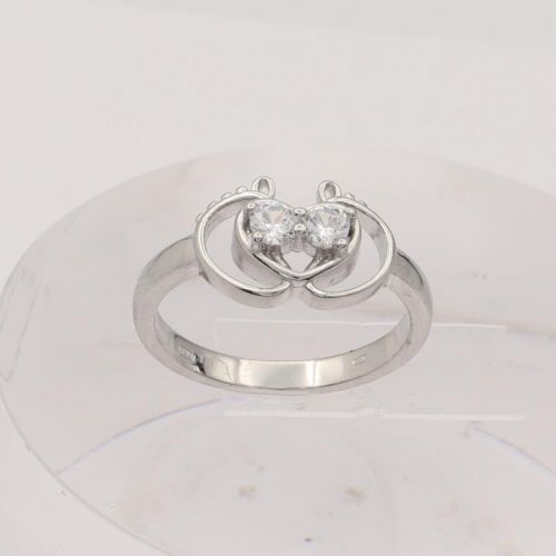 Strieborný prsteň 86083