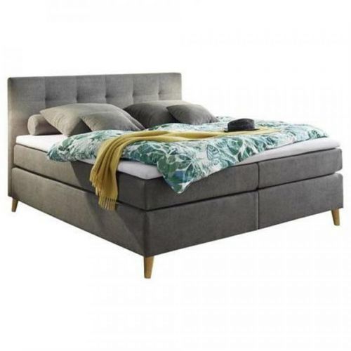 Posteľ Boxspring Sivej Farby Missouri 1 180x200cm