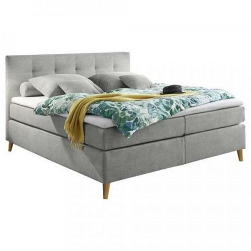 Posteľ Boxspring Svetlosivá Missouri 1 180x200cm