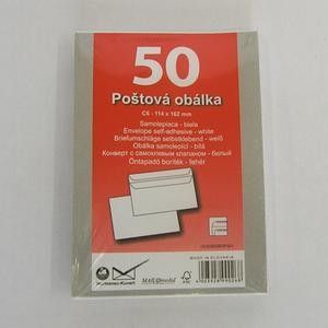 Obálka C6 samolepiaca 50ks