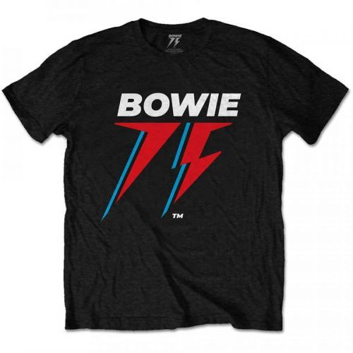 David Bowie tričko 75th Logo Čierna XXL