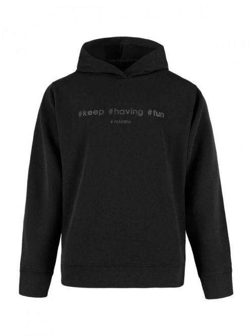 Volcano Regular Silhouette Hoodie B-Duka Junior G01380-W22 Black 122-128