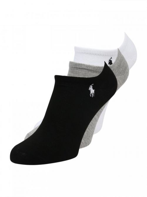 Polo Ralph Lauren Ponožky  čierna / biela / sivá melírovaná