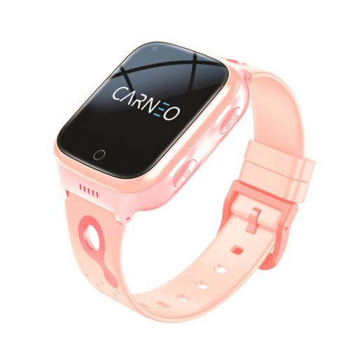 Detské smart hodinky Carneo GUARDKID+ 4G Platinum, ružové